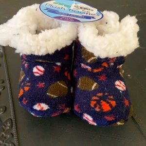Skidders Plush Booties- Sports Theme